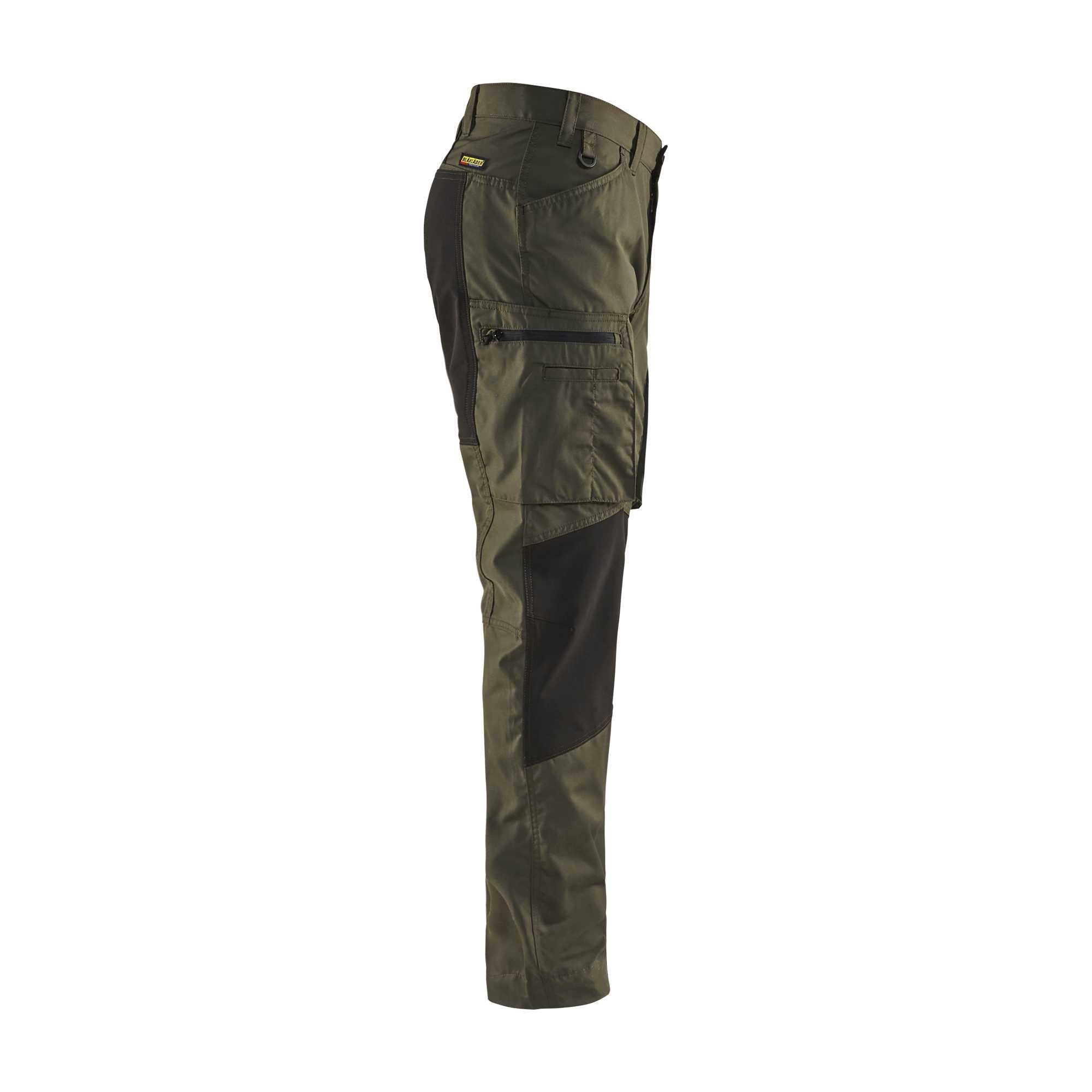 BLAKLADER 14591845 Service Trousers with Stretch Work Trousers Men - stretch panels